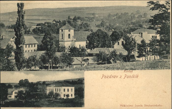Ponikle Kostel Skola