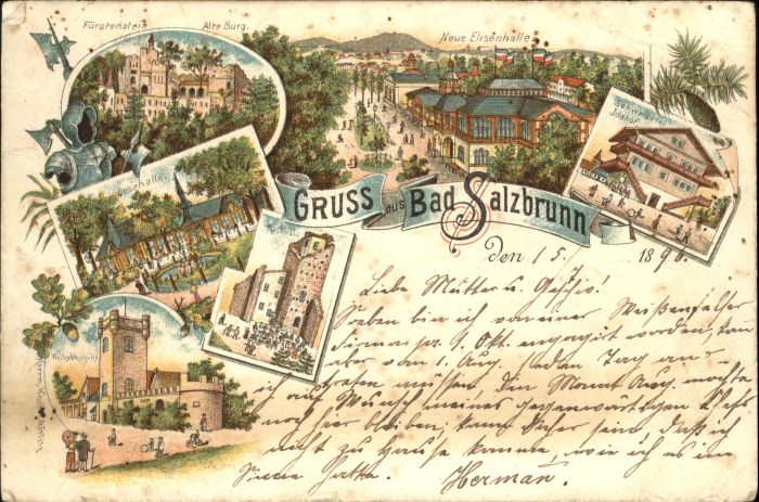 Bad Salzbrunn Szczawno-Zdroj Bad Salzbrunn Fürstenstein Burg Elisenh