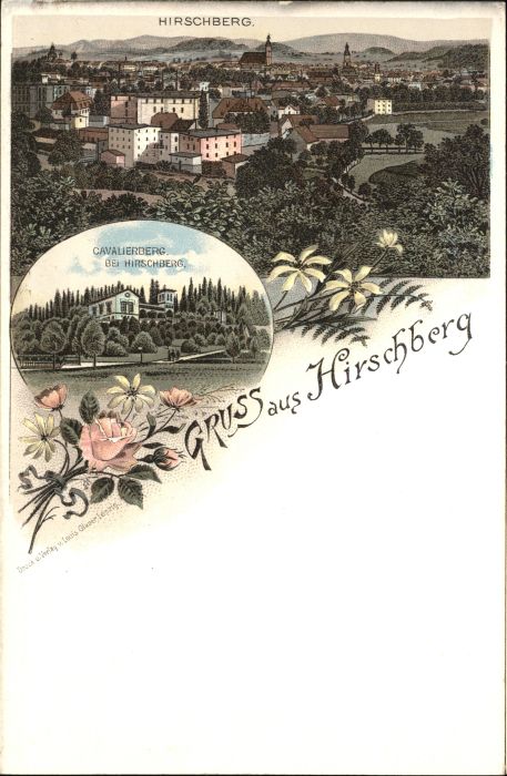 Hirschberg Bergstrasse Hirschberg Cavalierberg Litho