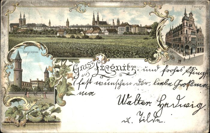 Liegnitz Legnica Liegnitz Schloss Passage Litho