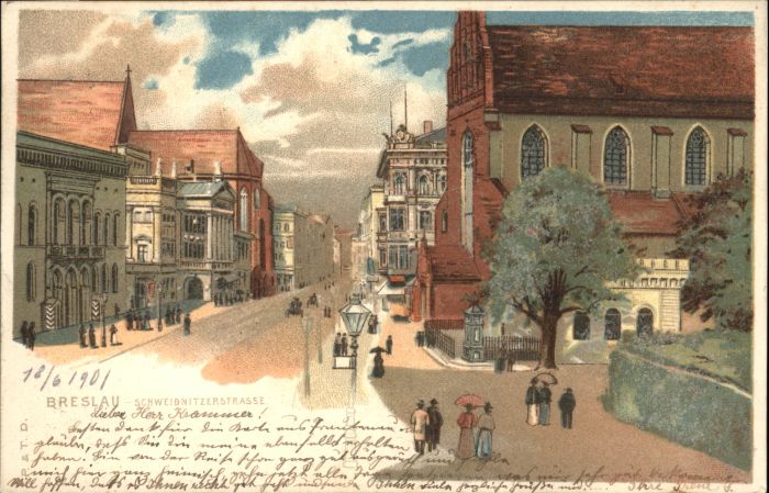 Breslau Niederschlesien Breslau Schweidnitzerstrasse Glimmerkar