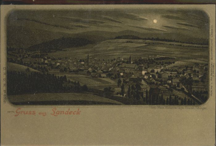 Landeck Bad Landeck Mondscheinkarte