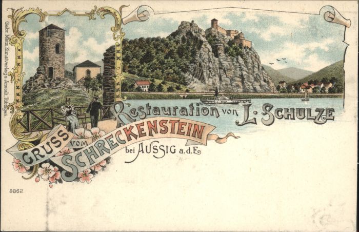 Schreckenstein Burg Strekov Schreckenstein bei Aussig Elbe Restaura