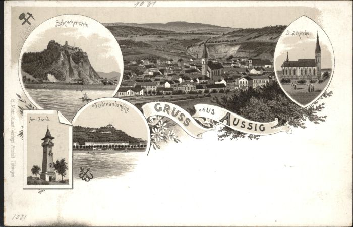 Aussig Tschechien Aussig Schreckenstein Ferdinandshöhe Ki