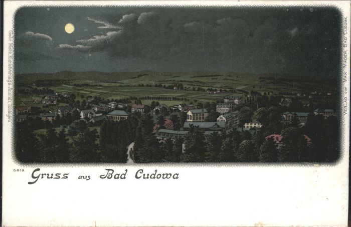 Bad Kudowa Niederschlesien Bad Kudowa Mondscheinkarte