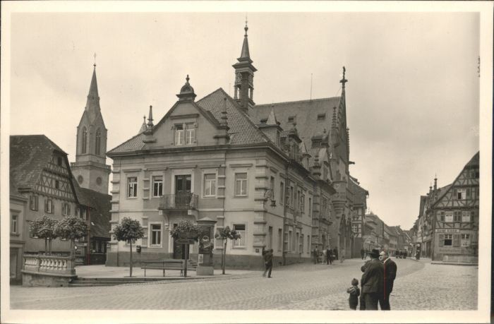 Bretten Baden Bretten Rathaus Litfasssäule