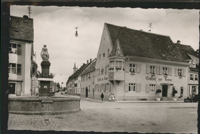 Kenzingen Breisgau Brunnen Gasthof zur Krone