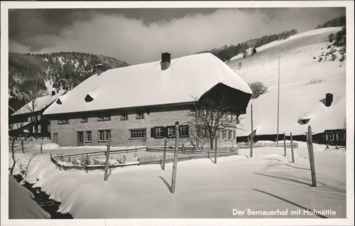 Bernau Schwarzwald Gasthof Fremdenheim Bernauerhof