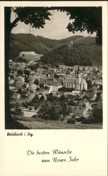Waldkirch Breisgau Neujahrskarte