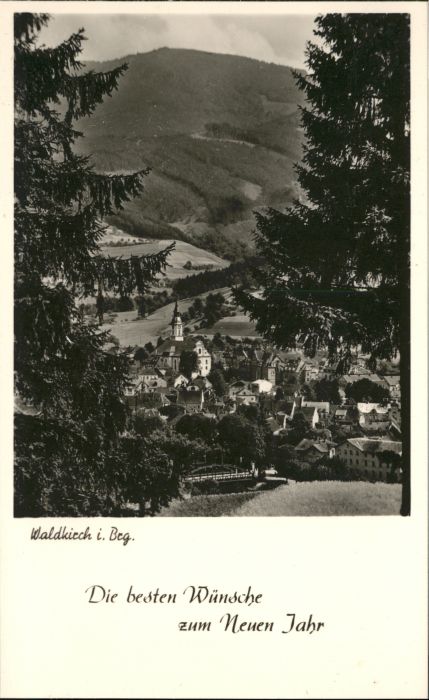 Waldkirch Breisgau Neujahrskarte Kleinformat