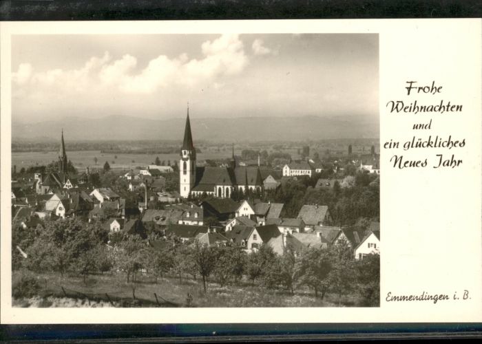 Emmendingen Breisgau Kleinformat Weihnachtskarte