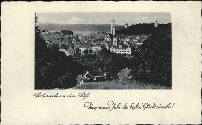 Biberach Riss Neujahrskarte Kleinformat