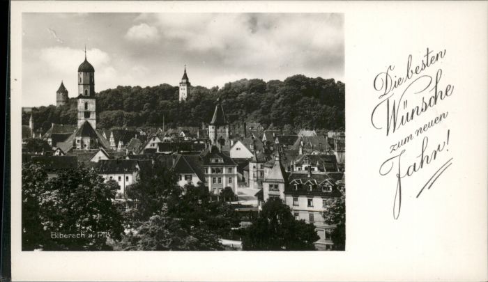 Biberach Riss Neujahrskarte Kleinformat