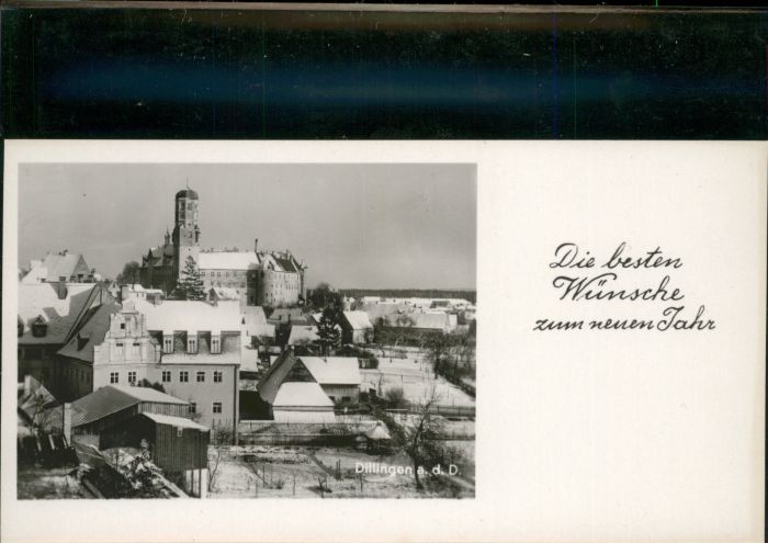 Dillingen Donau Neujahrskarte Kleinformat