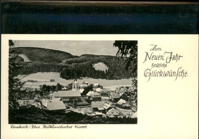 Lenzkirch Hochschwarzwald BW Schwarzwald Neujahrskarte Kleinformat
