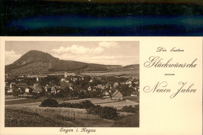 Engen Hegau Neujahrskarte Kleinformat