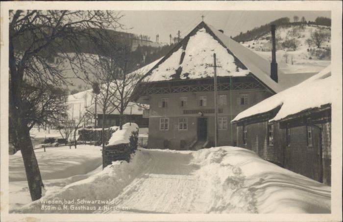 Wieden Schwarzwald Gasthaus zum Hirschen