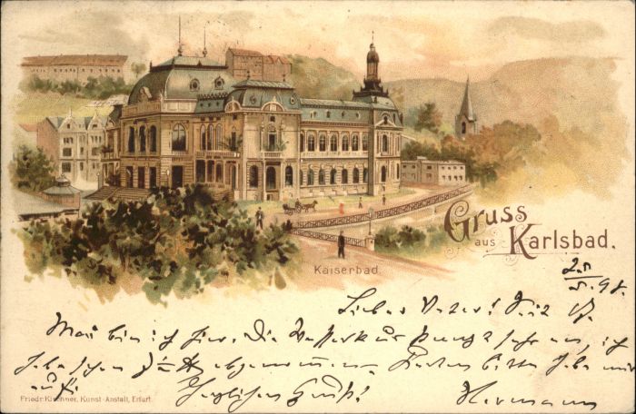 Karlsbad Eger Karlsbad_Böhmen Kaiserbad