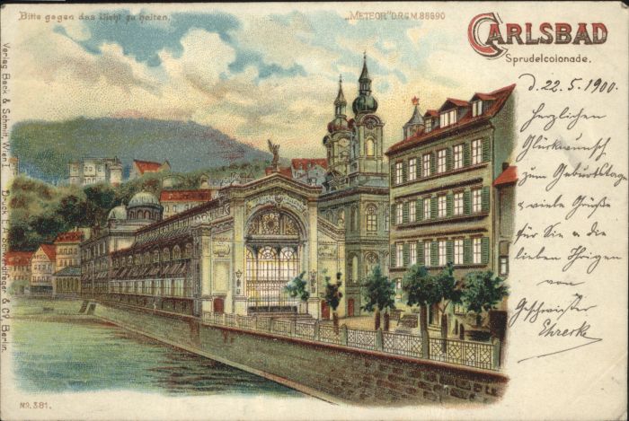 Karlsbad Eger Karlsbad_Böhmen Sprudelcolonade