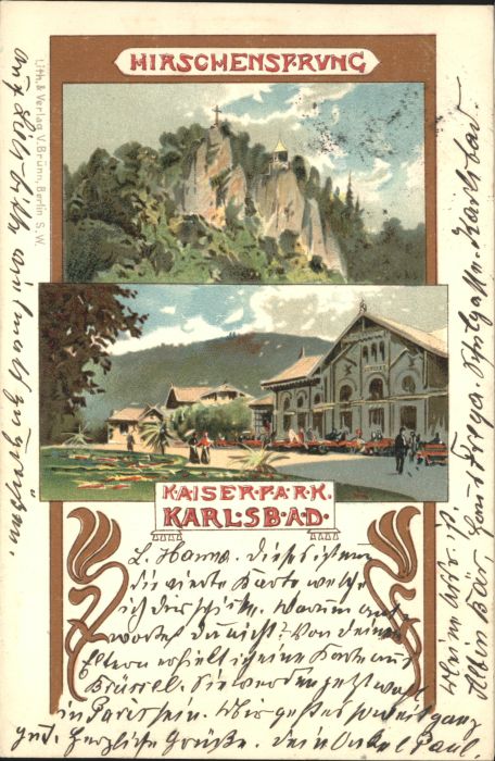 Karlsbad Eger Karlsbad_Böhmen Hirschensprung Kaiserpa