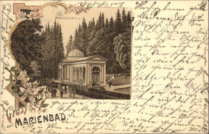 Marienbad Tschechien Boehmen Marienbad Waldquelle
