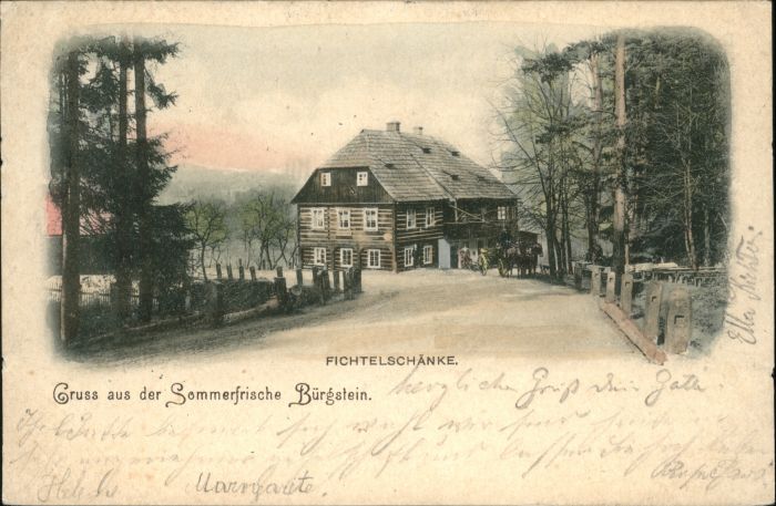 Buergstein Tschechien Fichtelschänke