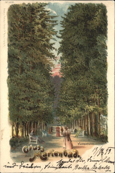 Marienbad Tschechien Boehmen Marienbad Waldquellallee