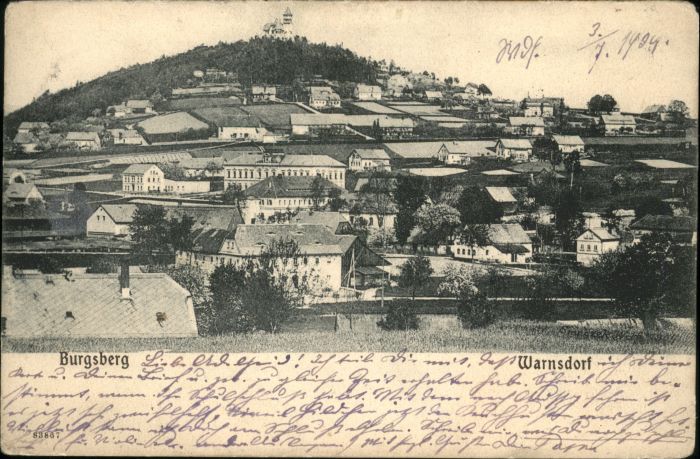 Warnsdorf Varnsdorf Boehmen Warnsdorf Burgsberg