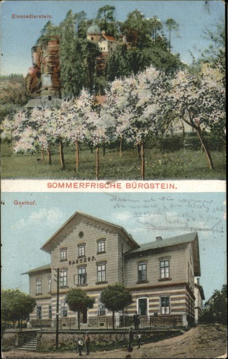 Buergstein Tschechien Einsiedlerstein Gasthof