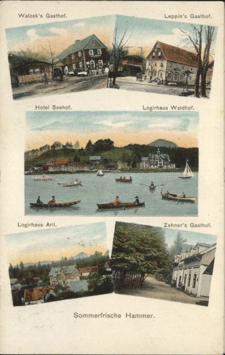 Hammer See Logirhaus Waldhof Leppins Gasthof Hotel Seehof Zehners Gasthof Schif