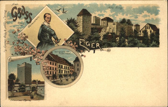 Eger Cheb Tschechien Eger Wallenstein Todenhaus schwarzer Tu