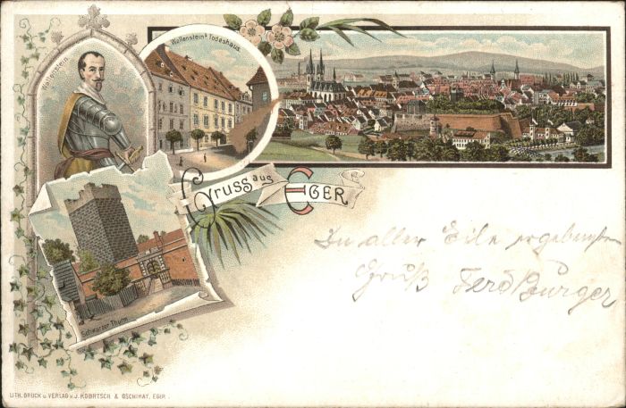 Eger Cheb Tschechien Eger Wallenstein Todenhaus schwarzer Tu