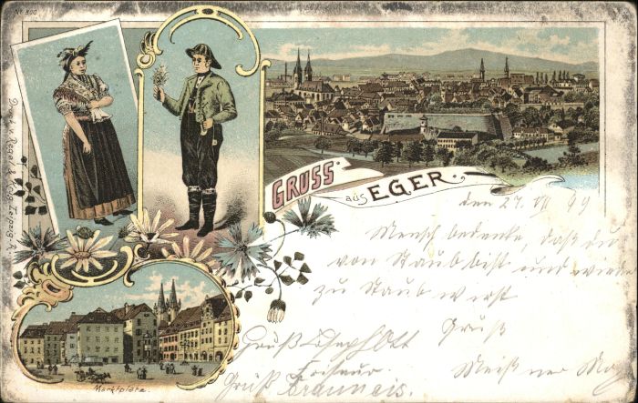 Eger Cheb Tschechien Eger Marktplatz