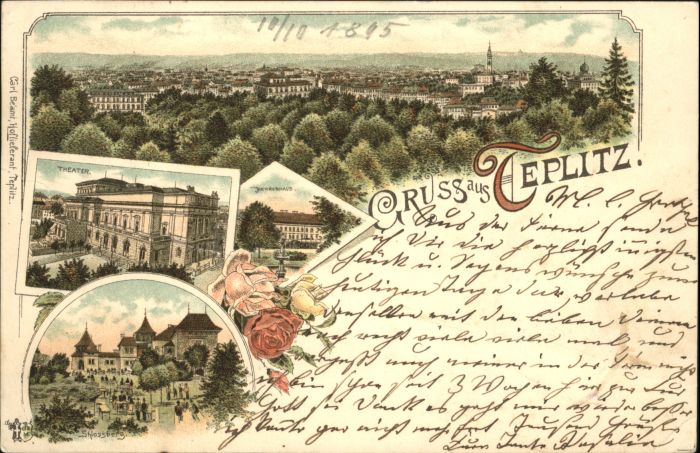 Teplitz-Schoenau Teplice Teplitz-Schönau Herrenhaus Theater Schl