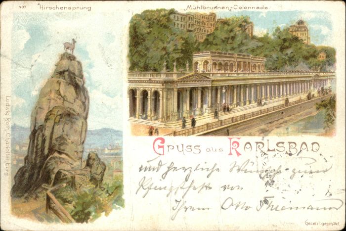 Karlsbad Eger Karlsbad_Böhmen Hirschensprung Mühlbrun