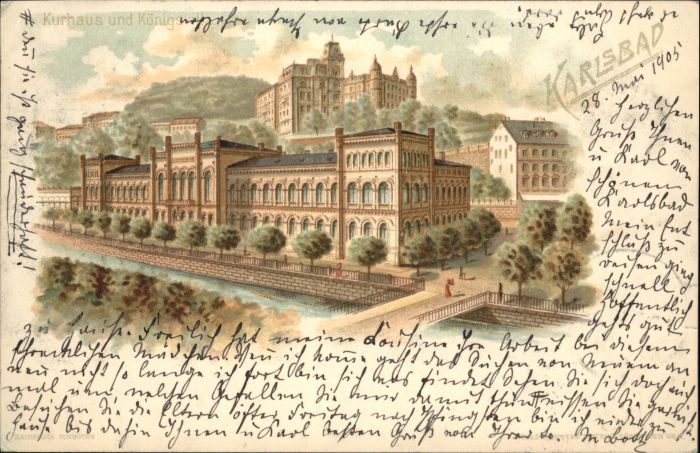 Karlsbad Eger Karlsbad_Böhmen Kurhaus Königsvilla x