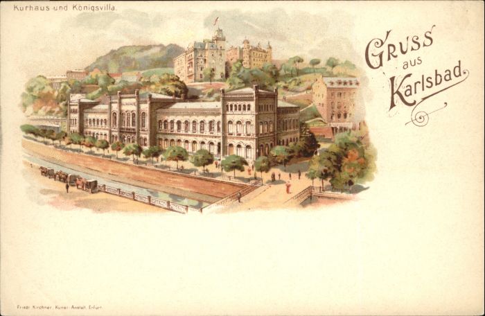 Karlsbad Eger Karlsbad_Böhmen Kurhaus Königsvilla *