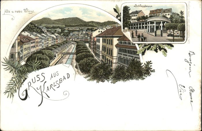 Karlsbad Eger Karlsbad_Böhmen Schlossbrunn