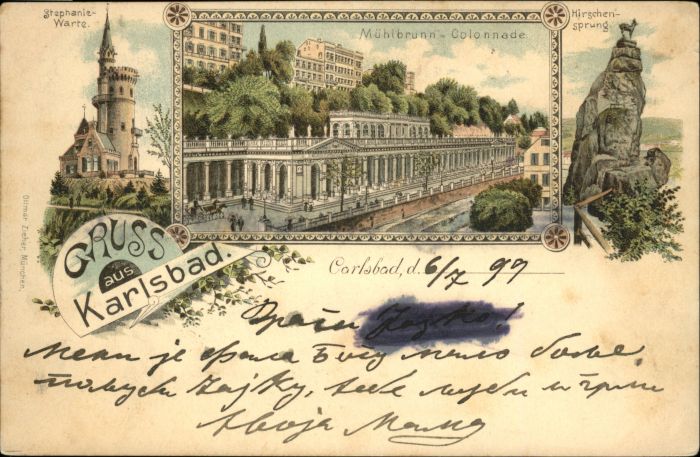 Karlsbad Eger Karlsbad_Böhmen Mühlbrunn Hirschsprung