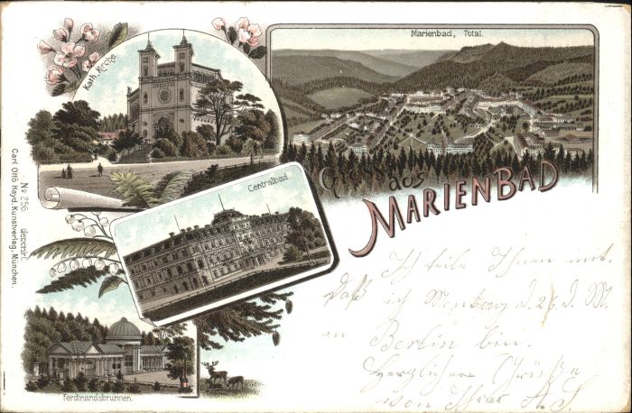 Marienbad Tschechien Boehmen Marienbad Kirche Bad Ferdinandsbrunnen