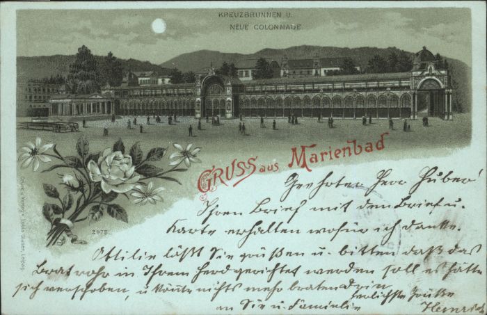 Marienbad Tschechien Boehmen Marienbad Kreuzbrunnen