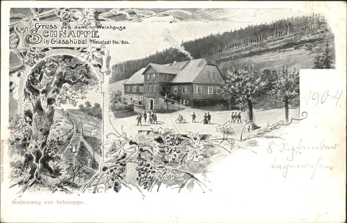 Giesshuebel Adlergebirge Tschechien Weinhaus Schnappe