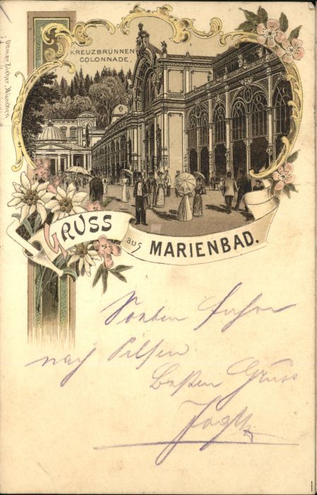 Marienbad Tschechien Boehmen Marienbad Kreuzbrunnen