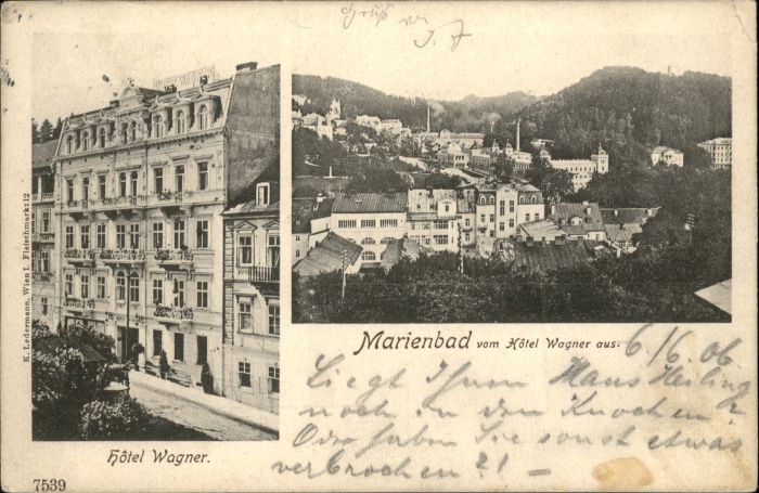 Marienbad Tschechien Boehmen Marienbad Hotel Wagner