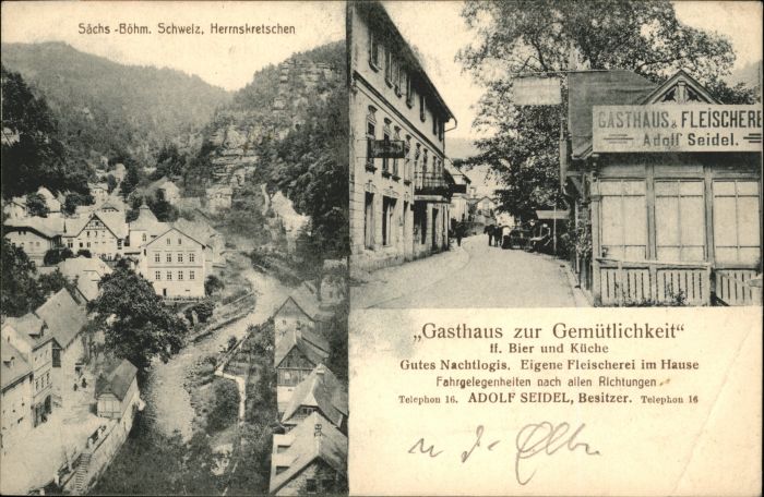 Herrenskretschen Gasthaus zur Gemütlichkeit