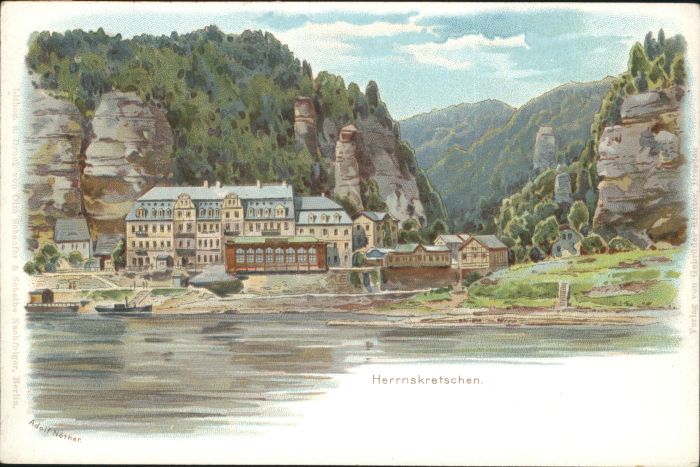 Herrenskretschen Künstler Adolf Nöther *