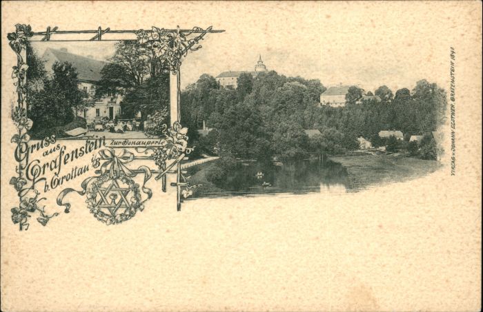 Grottau Tschechien Burg Grafenstein Gasthaus Zur Donauperl