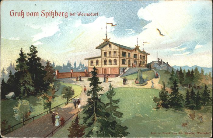 Warnsdorf Varnsdorf Boehmen Warnsdorf Spitzberg Litho