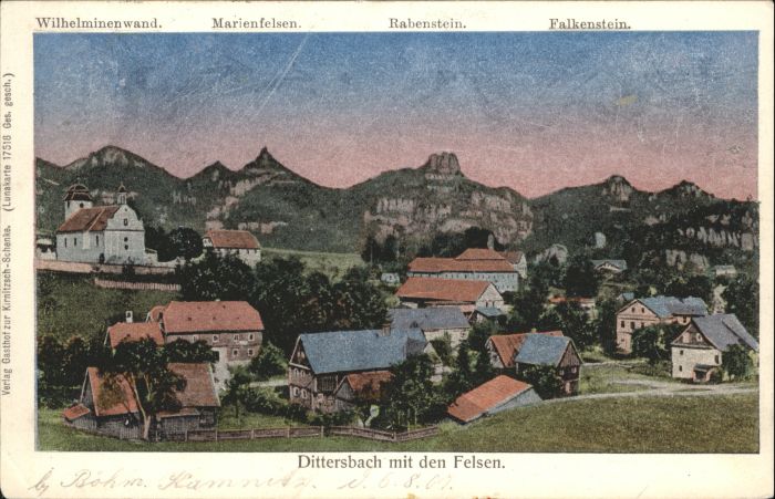 Dittersbach Waldenburg Dittersbach Wilhelminenwand Marienfels