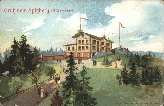 Warnsdorf Varnsdorf Boehmen Warnsdorf Spitzberg Litho